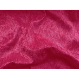 Panne de velours Fushia