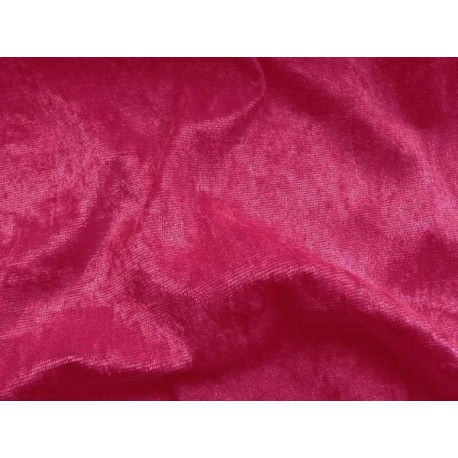 Panne de velours FIfushia