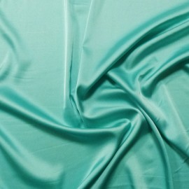 Tissu Satin Vert d'Eau