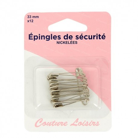 Epin. de sécurité nickel x12