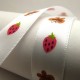  Ruban satin papillons & fraises