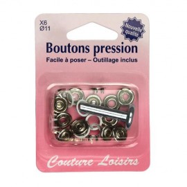 Bouton pression couleur