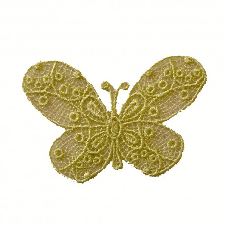 Papillon vert anis