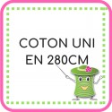 Coton uni en 280cm